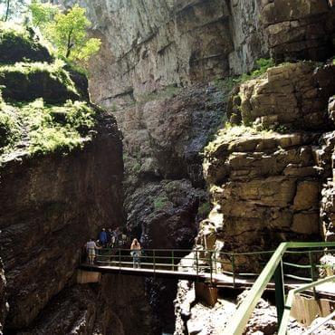 The Breitachklamm gorge The excursion destination Breitachklamm gorge in summer